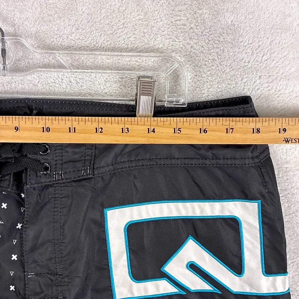 VTG Quiksilver Board Shorts Mens 36 Multicolor Spell Out Surf Skate Beach Y2K